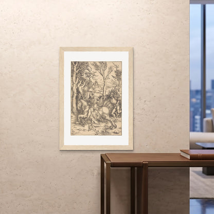 Orlonzo - FRAMED PRINT WOOD 28x4070x100cm ROOM