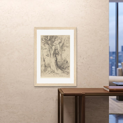 Orlonzo - FRAMED PRINT WOOD 28x4070x100cm ROOM