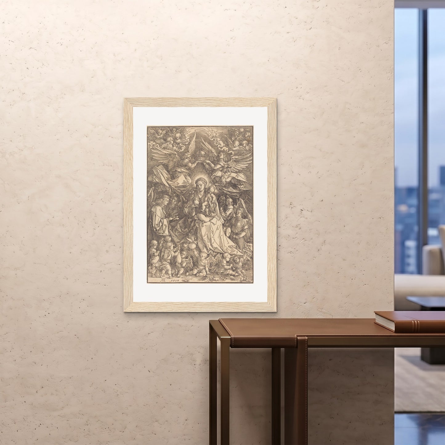 Orlonzo - FRAMED PRINT WOOD 28x4070x100cm ROOM