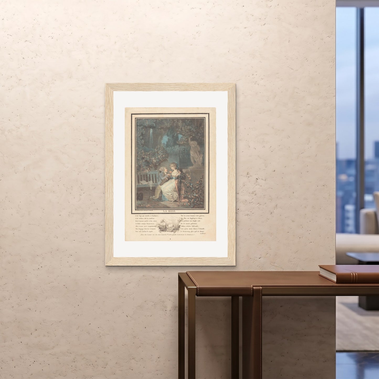 Orlonzo - FRAMED PRINT WOOD 28x4070x100cm ROOM