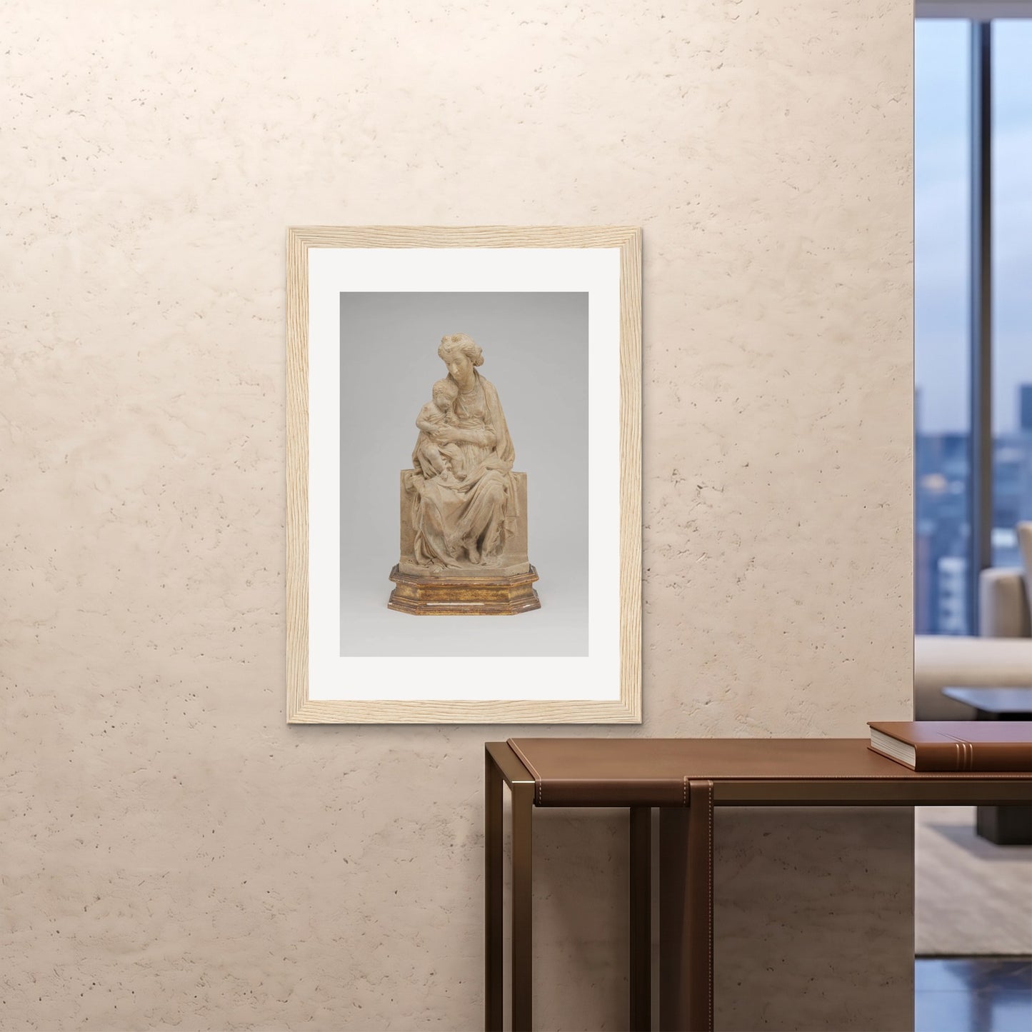 Orlonzo - FRAMED PRINT WOOD 28x4070x100cm ROOM