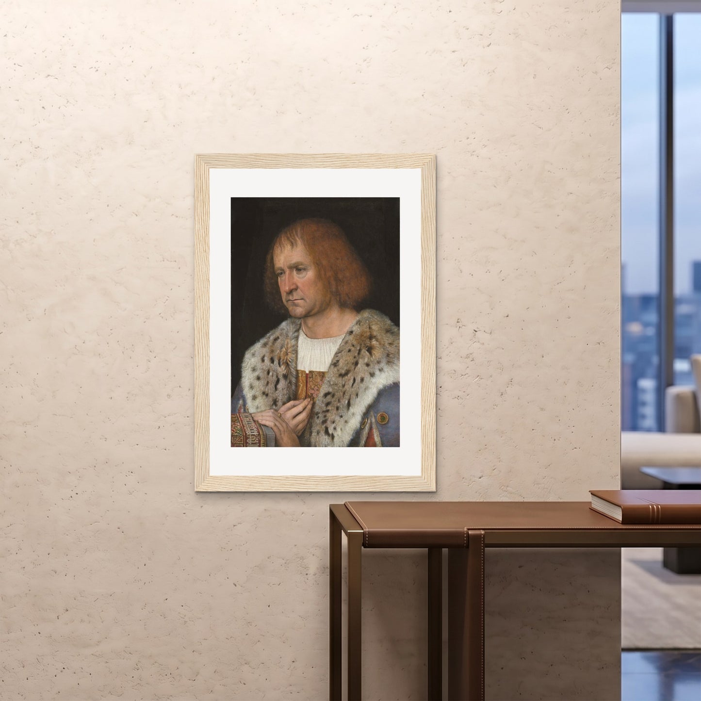 Orlonzo - FRAMED PRINT WOOD 28x4070x100cm ROOM