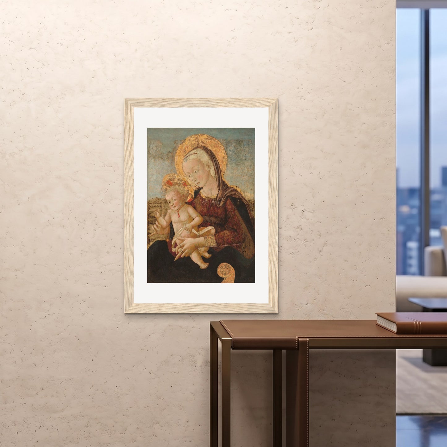 Orlonzo - FRAMED PRINT WOOD 28x4070x100cm ROOM