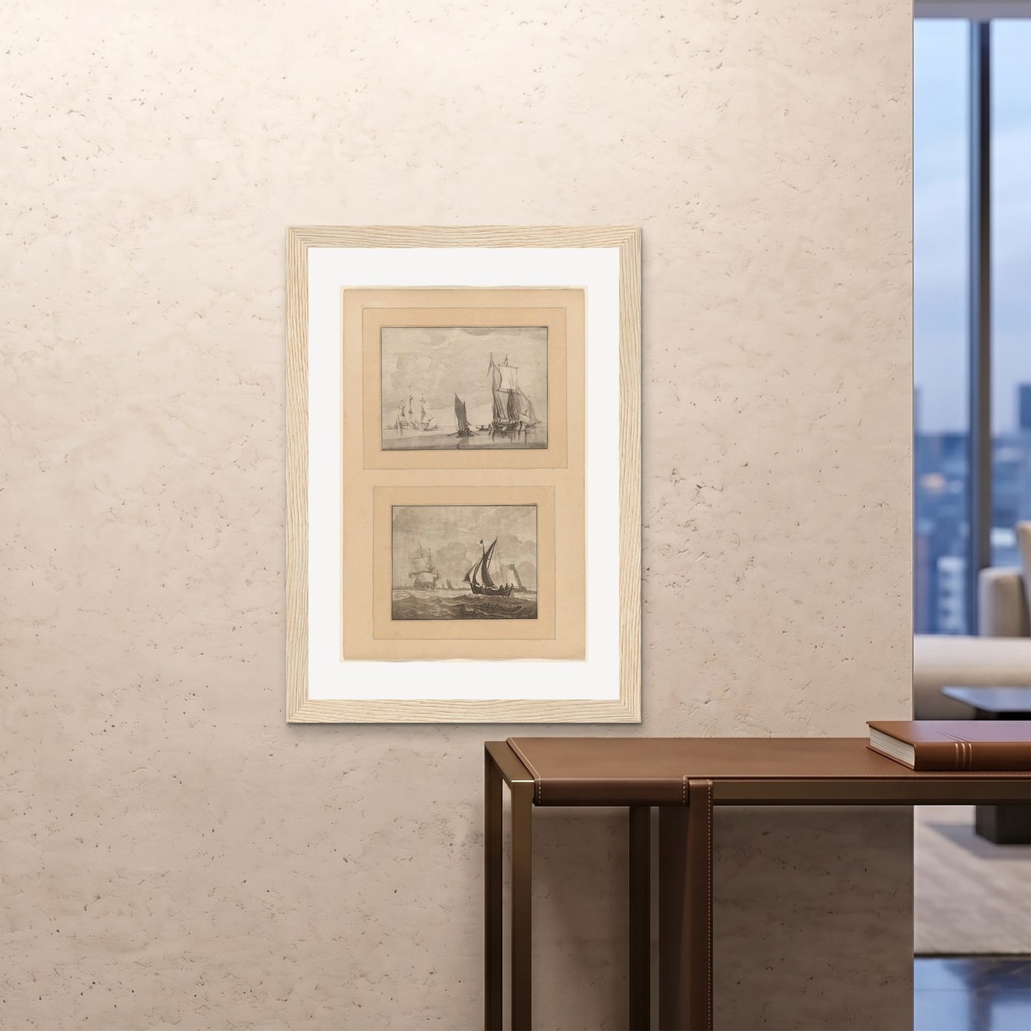 Orlonzo - FRAMED PRINT WOOD 28x4070x100cm ROOM