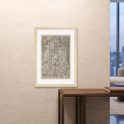 Orlonzo - FRAMED PRINT WOOD 28x4070x100cm ROOM