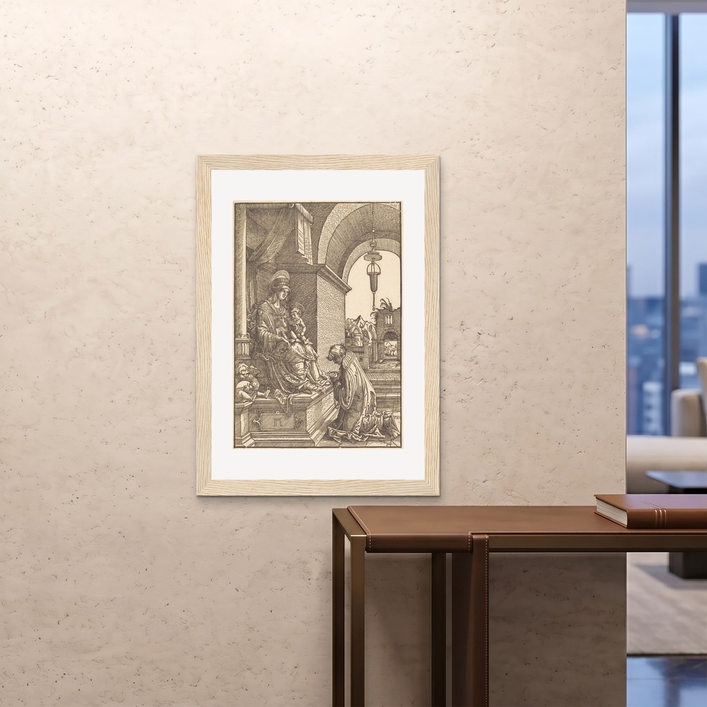 Orlonzo - FRAMED PRINT WOOD 28x4070x100cm ROOM