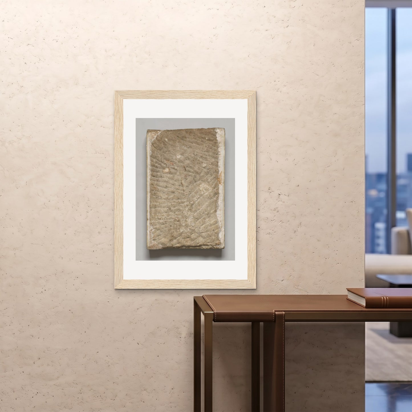 Orlonzo - FRAMED PRINT WOOD 28x4070x100cm ROOM