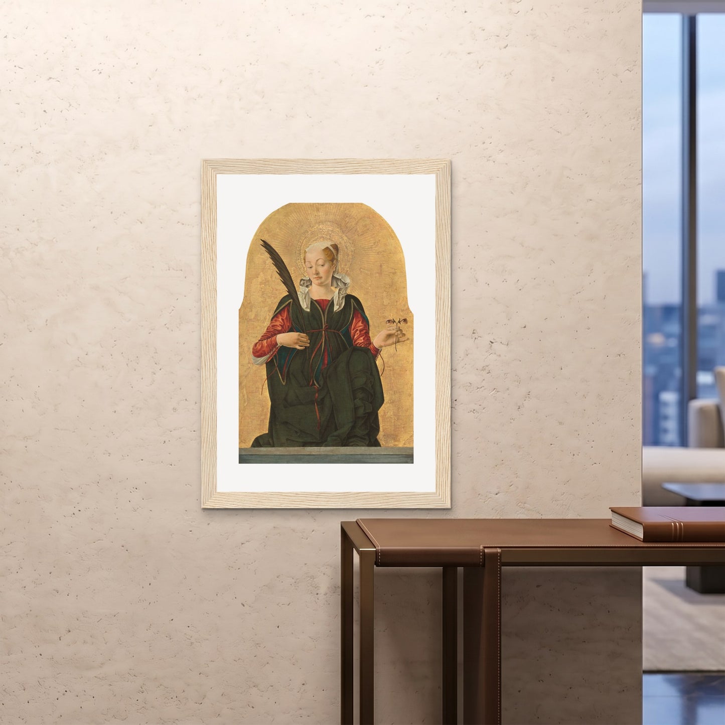 Orlonzo - FRAMED PRINT WOOD 28x4070x100cm ROOM
