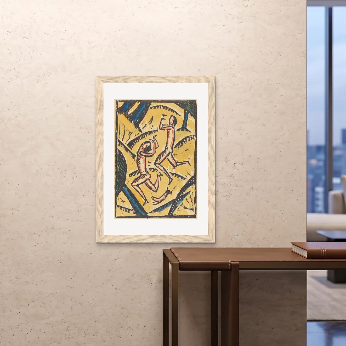 Orlonzo - FRAMED PRINT WOOD 28x4070x100cm ROOM