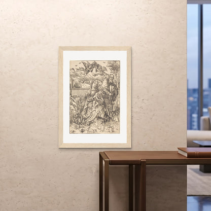 Orlonzo - FRAMED PRINT WOOD 28x4070x100cm ROOM