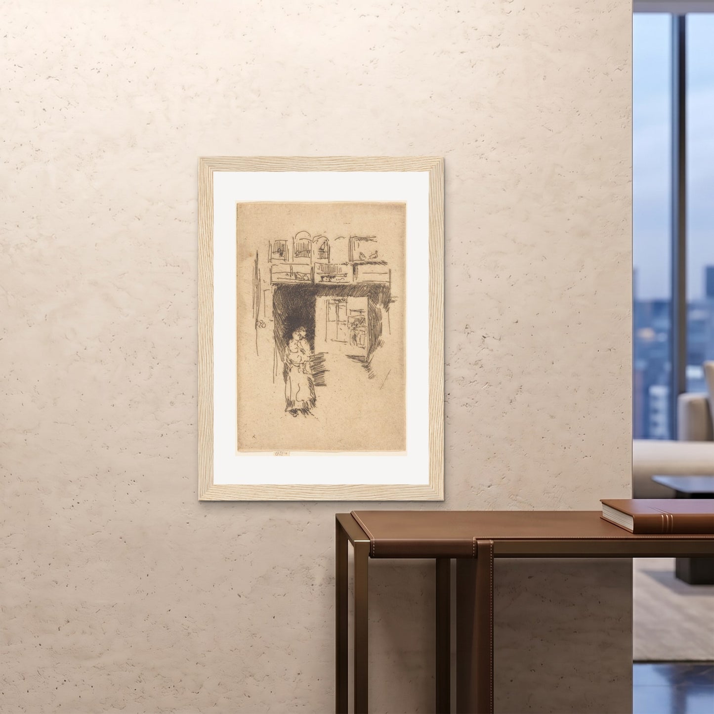 Orlonzo - FRAMED PRINT WOOD 28x4070x100cm ROOM