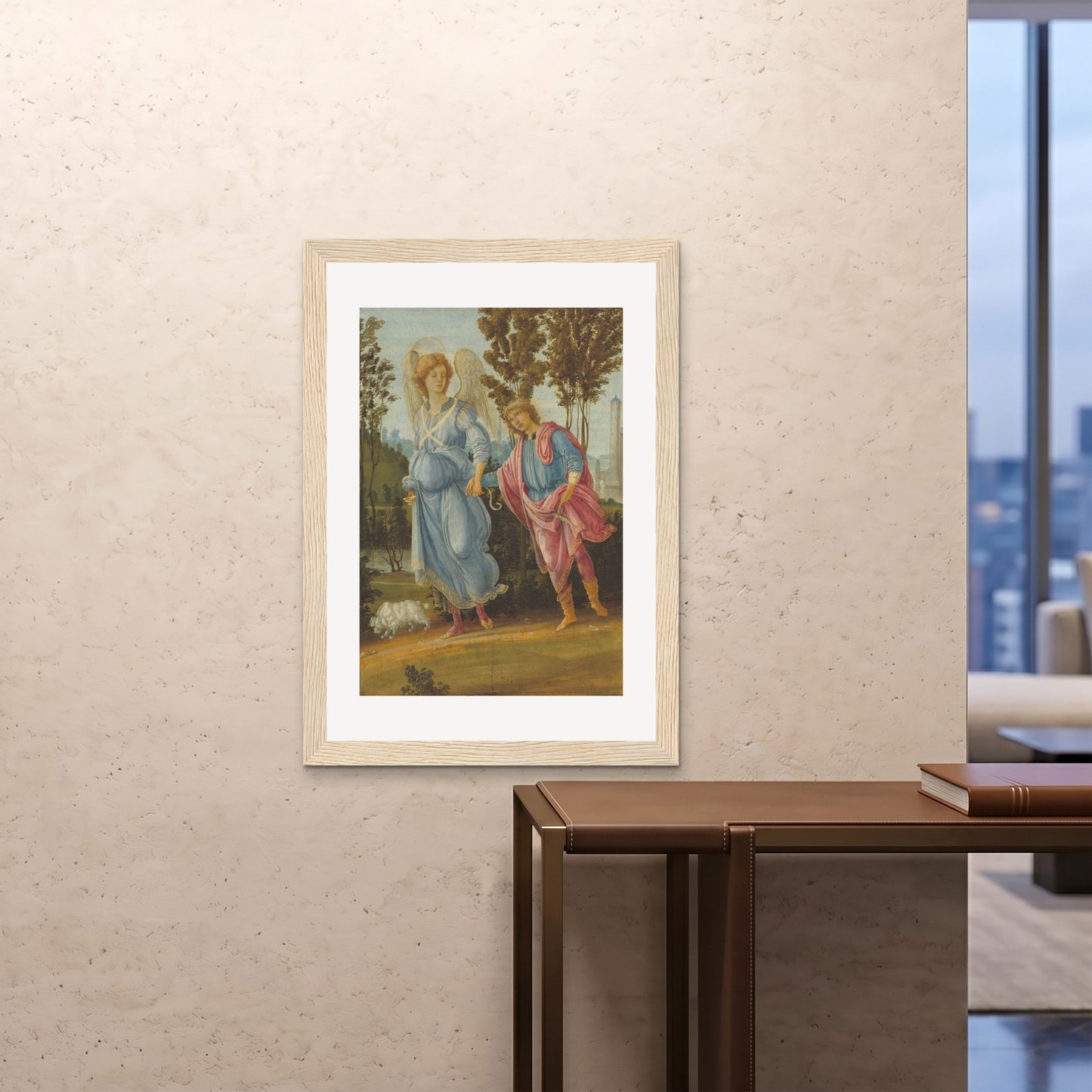 Orlonzo - FRAMED PRINT WOOD 28x4070x100cm ROOM
