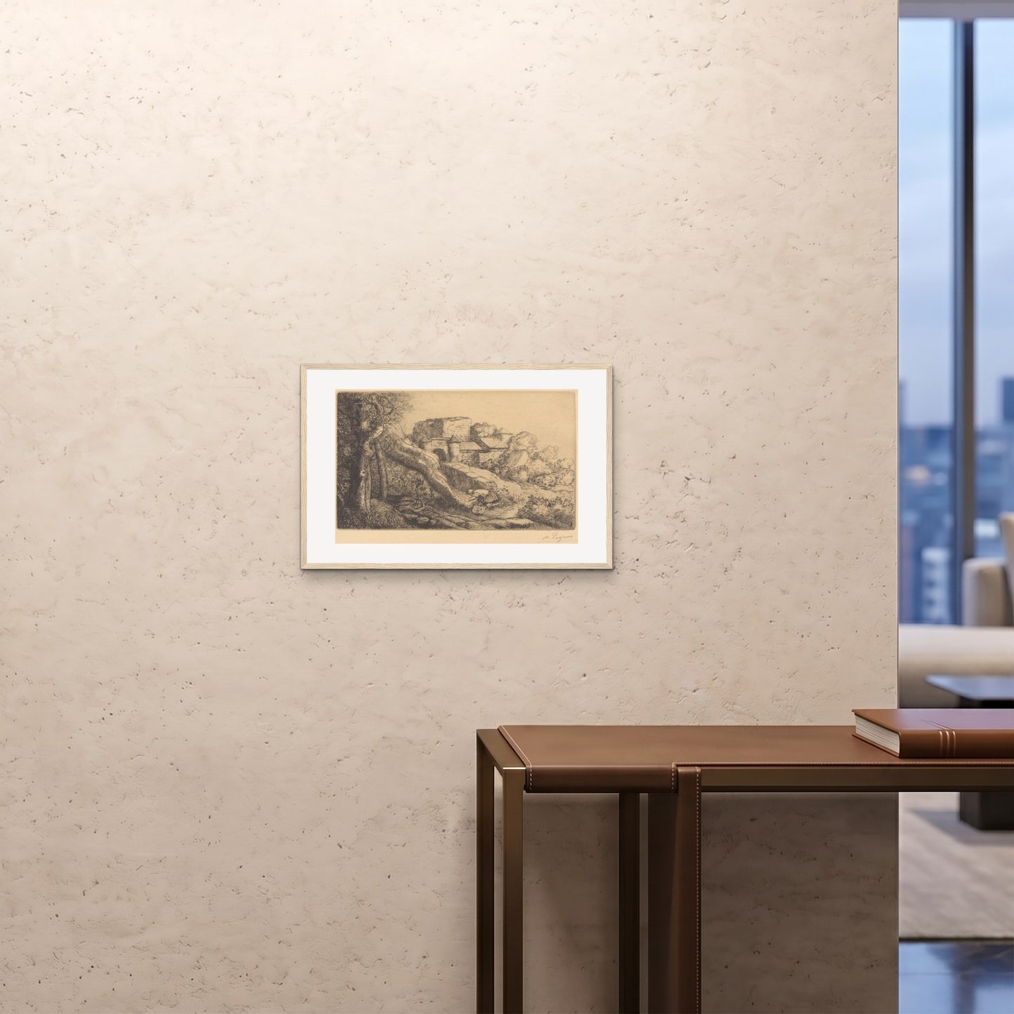 Orlonzo - FRAMED PRINT WOOD 6040cm2416 ROOM