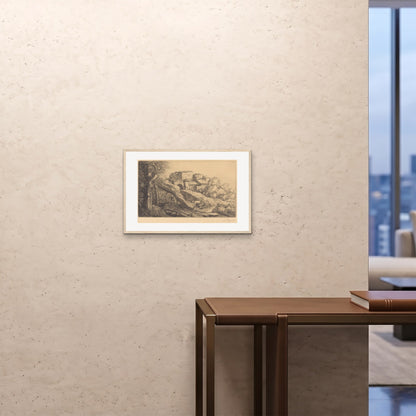 Orlonzo - FRAMED PRINT WOOD 6040cm2416 ROOM