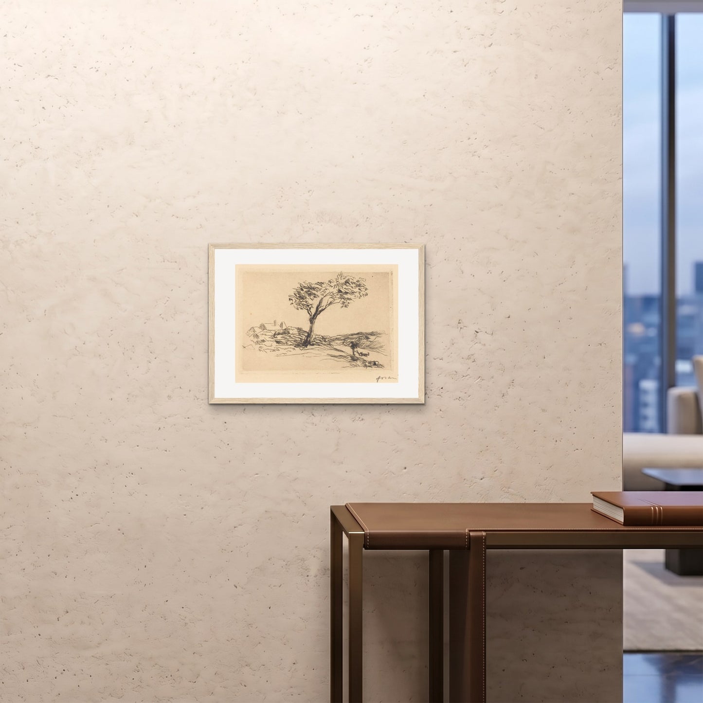 Orlonzo - FRAMED PRINT WOOD 6045cm2418 ROOM