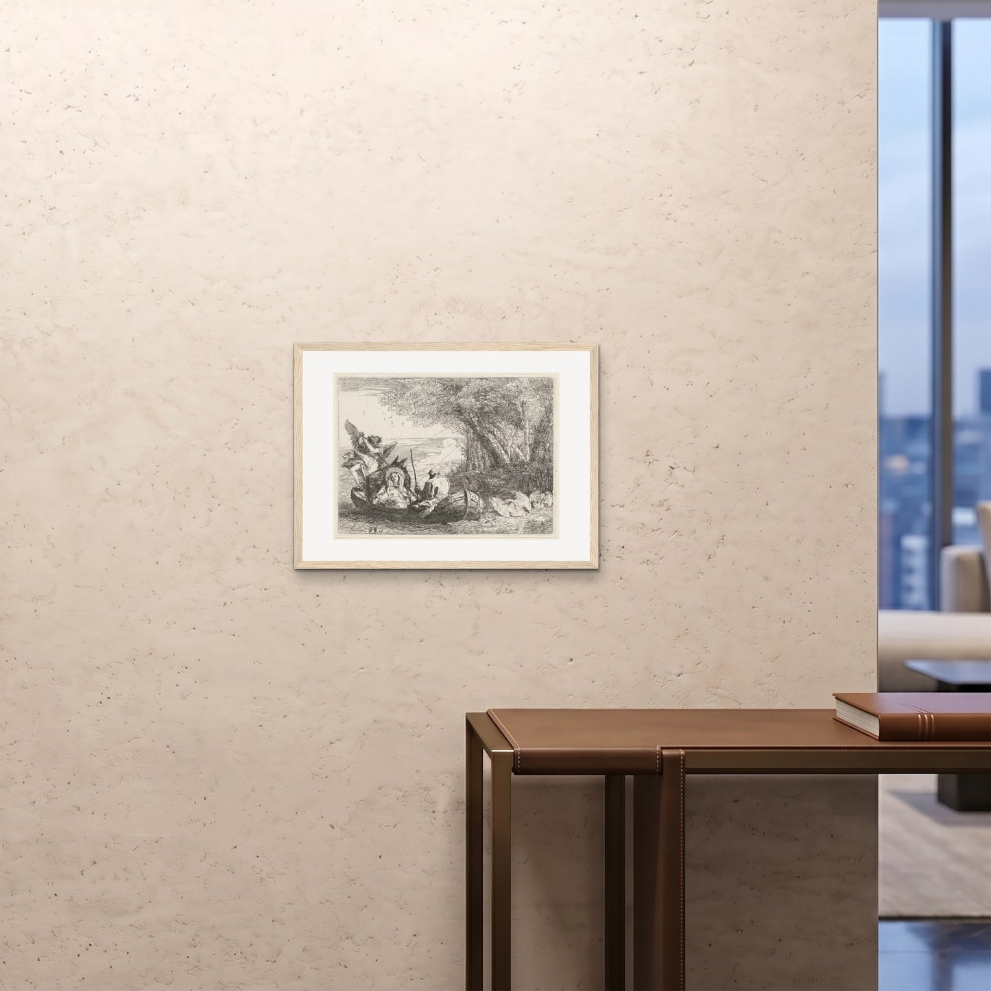 Orlonzo - FRAMED PRINT WOOD 6045cm2418 ROOM