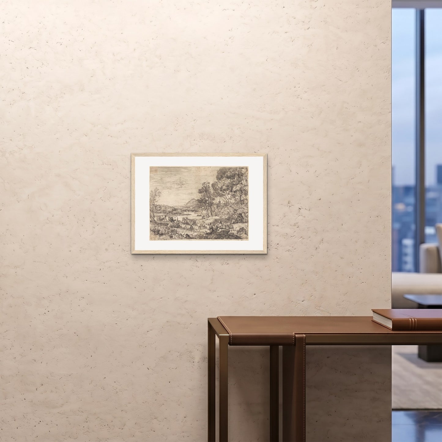 Orlonzo - FRAMED PRINT WOOD 6045cm2418 ROOM