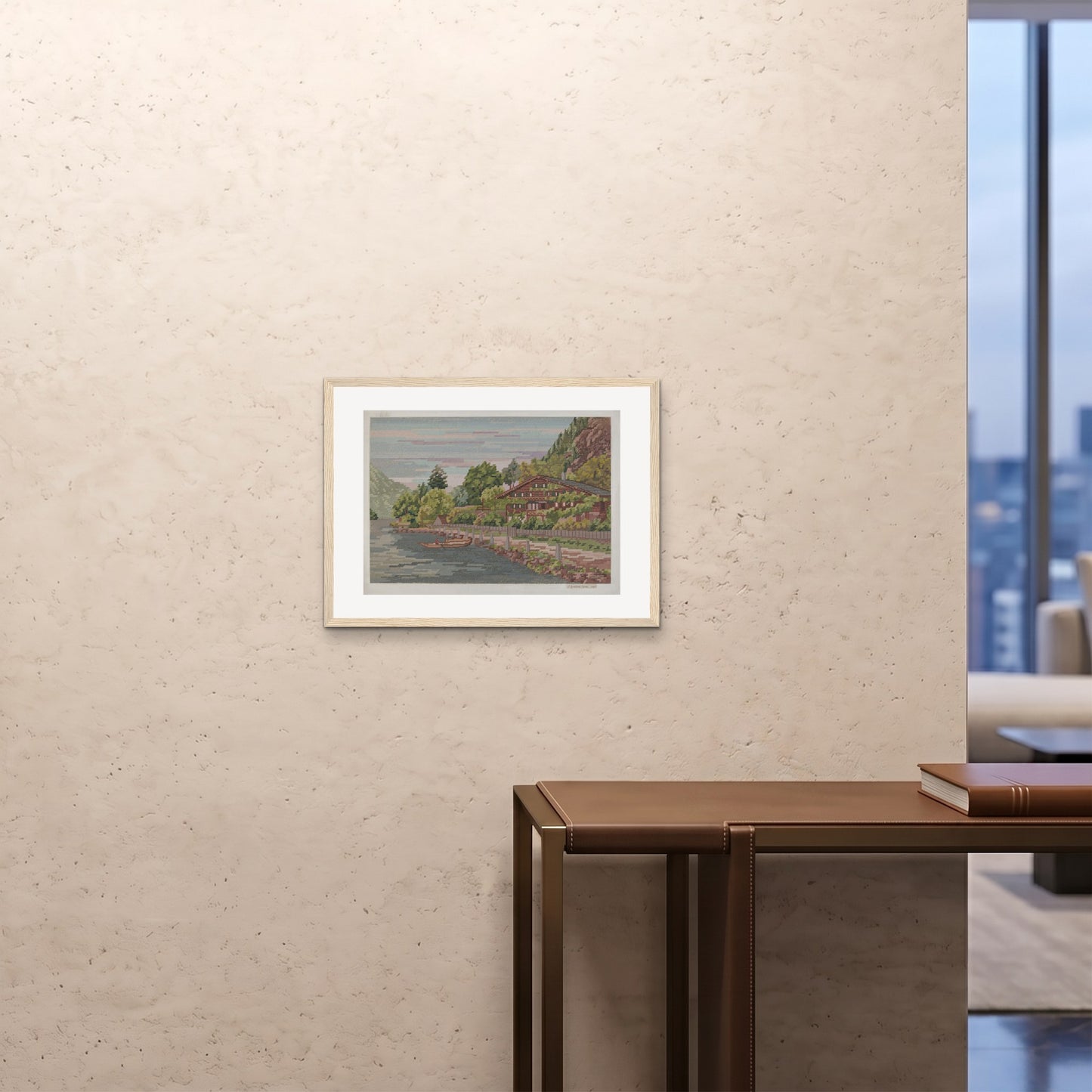 Orlonzo - FRAMED PRINT WOOD 6045cm2418 ROOM