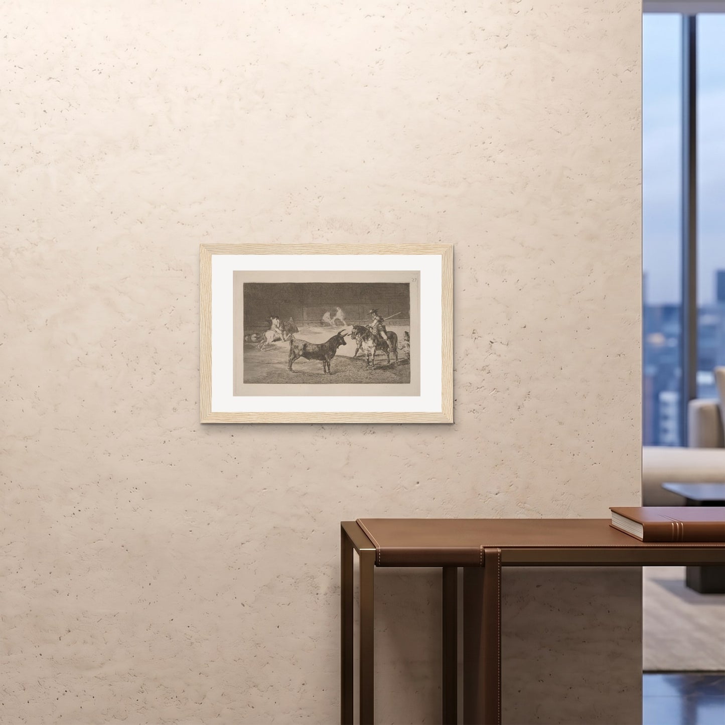 Orlonzo - FRAMED PRINT WOOD 7050cm2820 ROOM