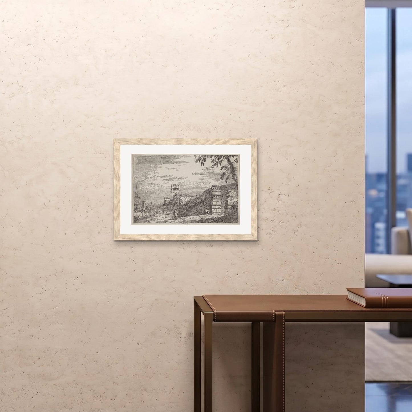 Orlonzo - FRAMED PRINT WOOD 7050cm2820 ROOM