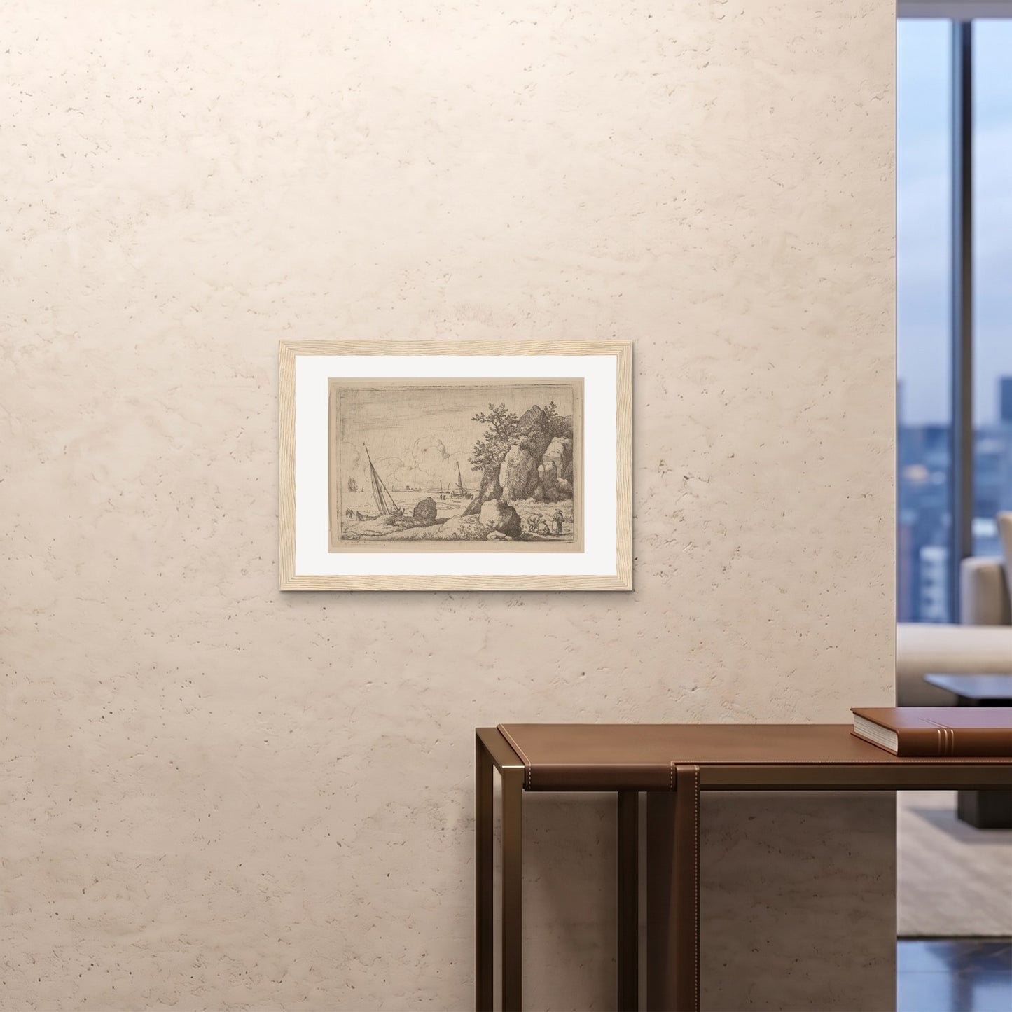 Orlonzo - FRAMED PRINT WOOD 7050cm2820 ROOM