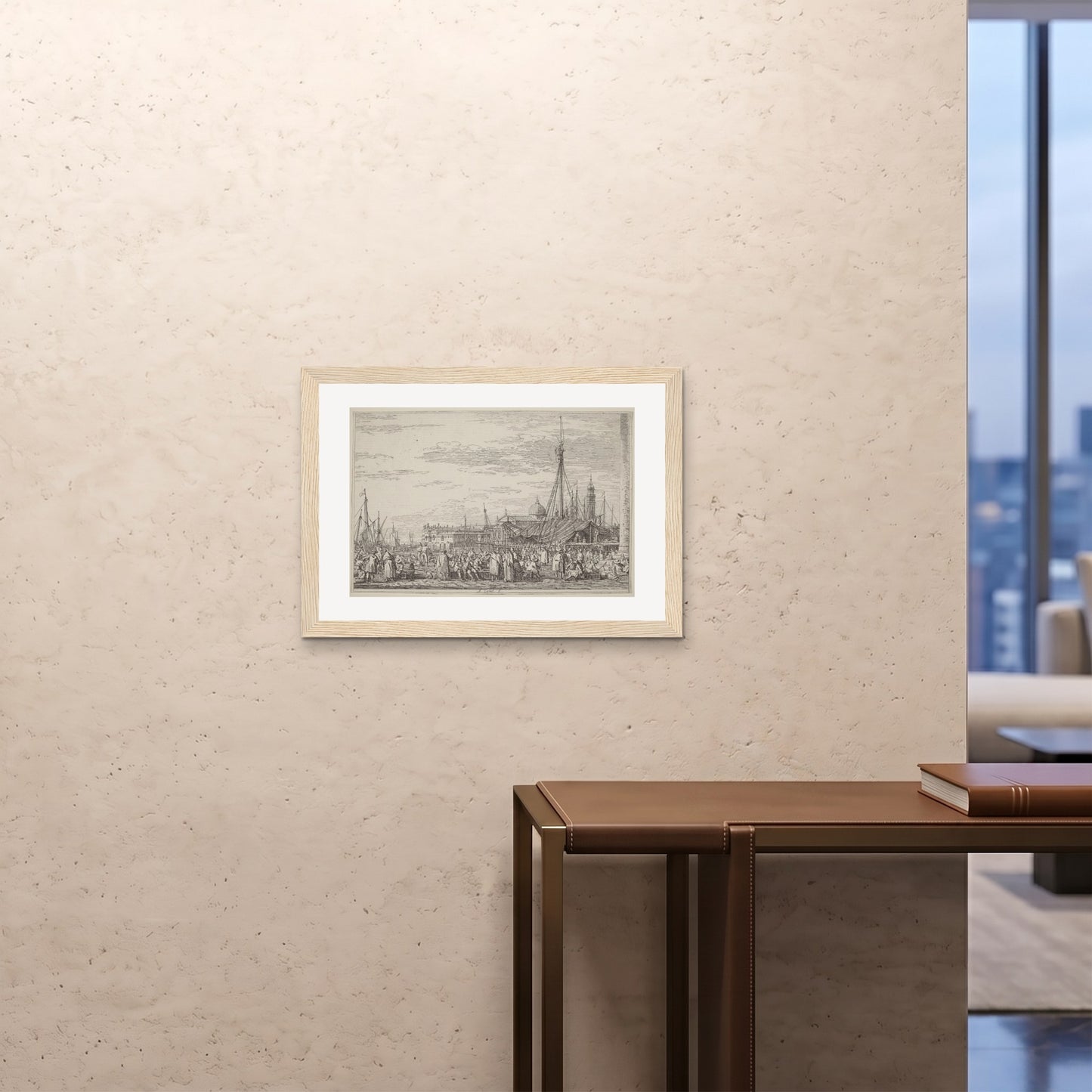 Orlonzo - FRAMED PRINT WOOD 7050cm2820 ROOM