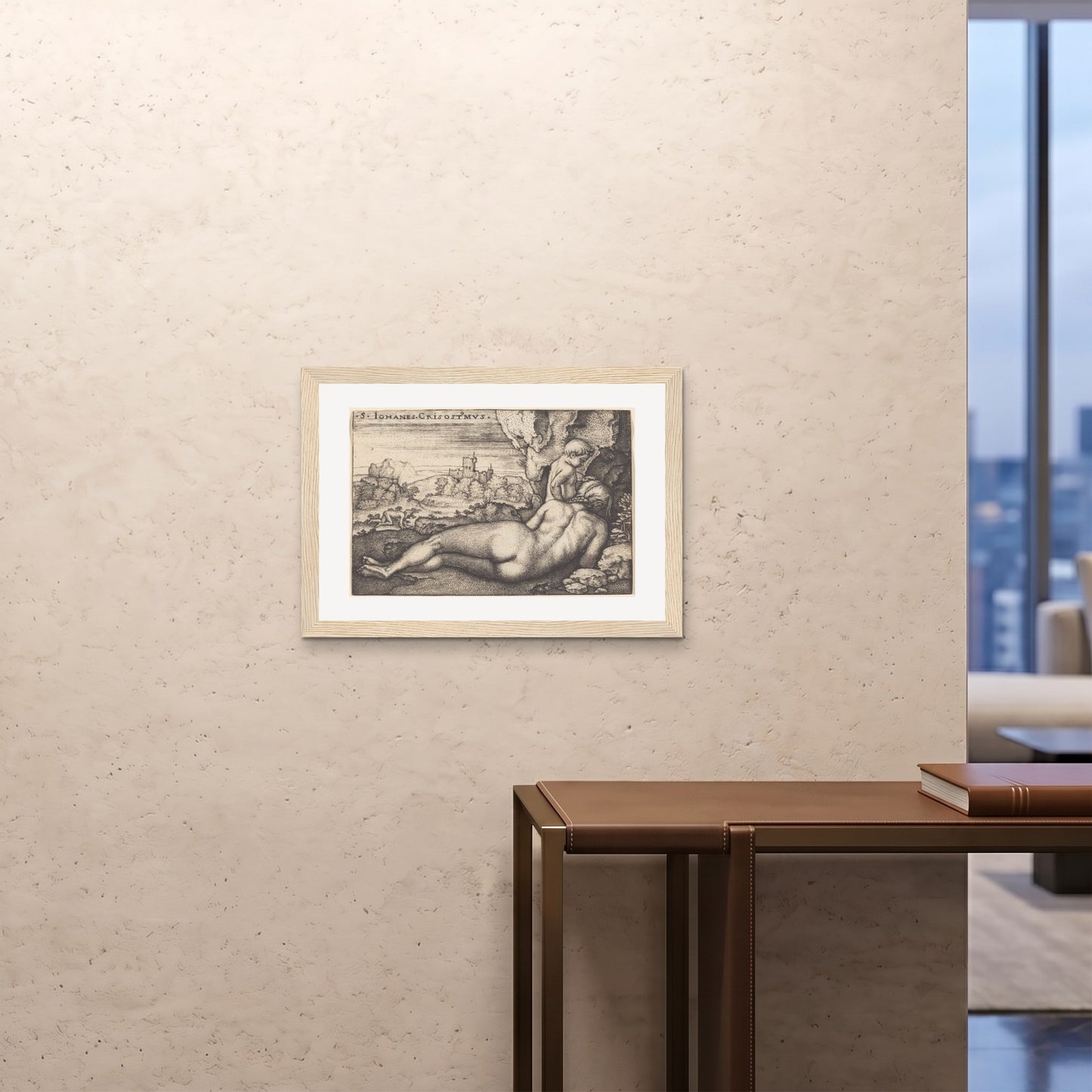 Orlonzo - FRAMED PRINT WOOD 7050cm2820 ROOM