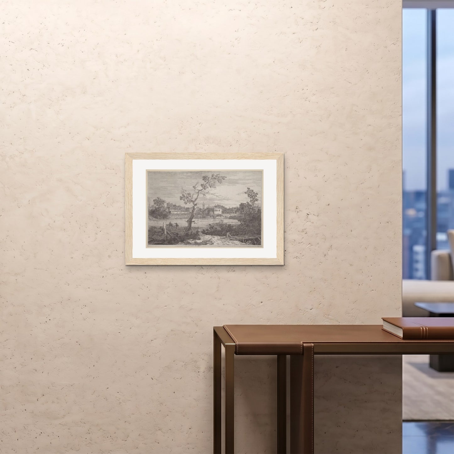 Orlonzo - FRAMED PRINT WOOD 7050cm2820 ROOM