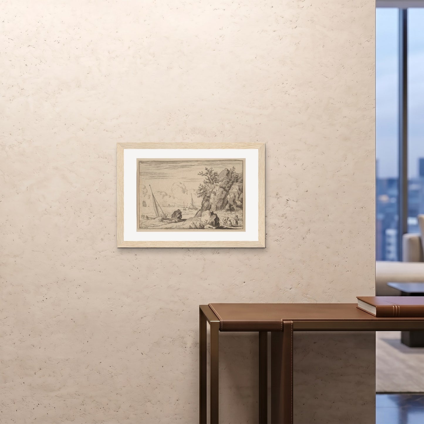Orlonzo - FRAMED PRINT WOOD 7050cm2820 ROOM