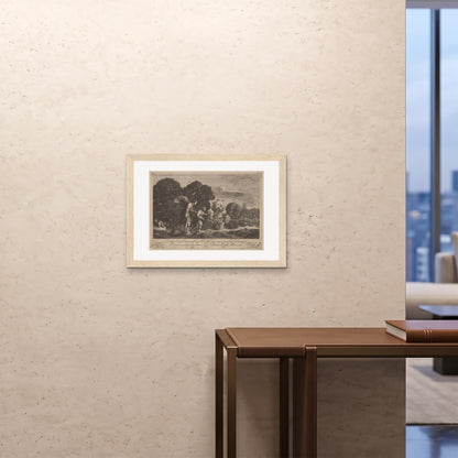 Orlonzo - FRAMED PRINT WOOD 7050cm2820 ROOM