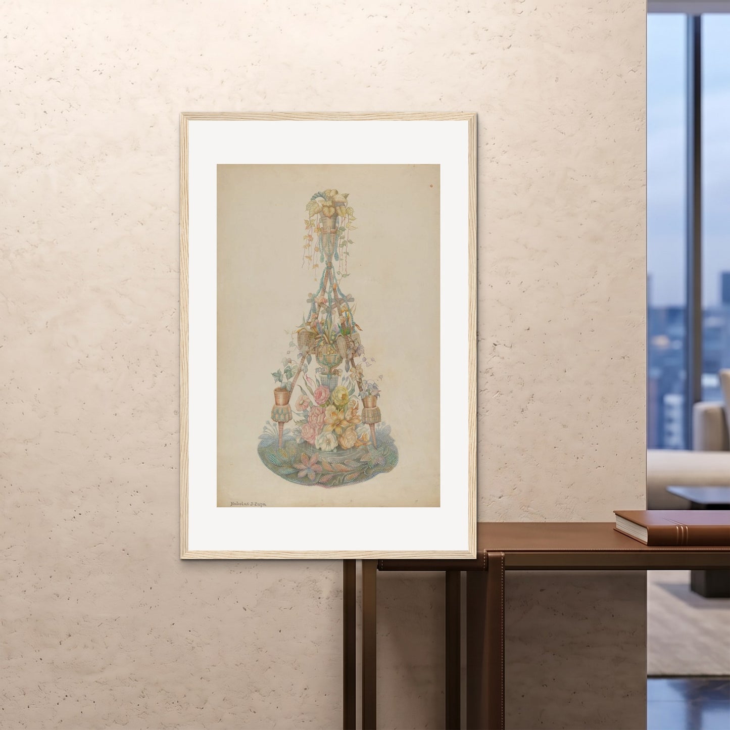 Orlonzo - FRAMED PRINT WOOD 80120cm3248 ROOM