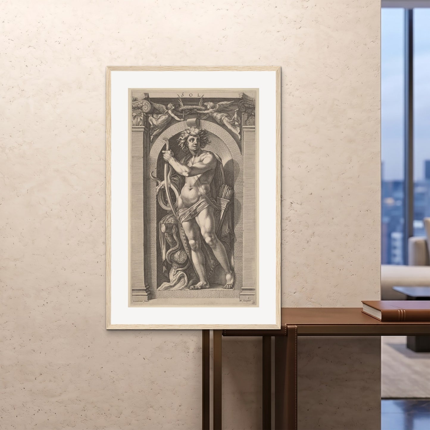 Orlonzo - FRAMED PRINT WOOD 80120cm3248 ROOM