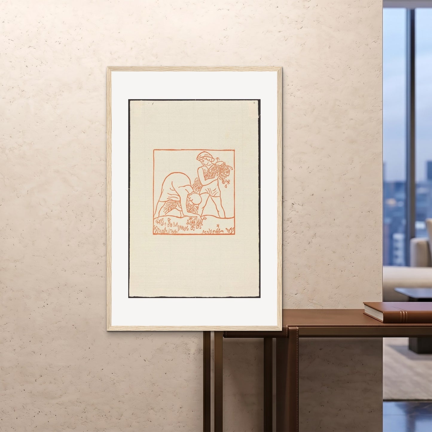 Orlonzo - FRAMED PRINT WOOD 80120cm3248 ROOM