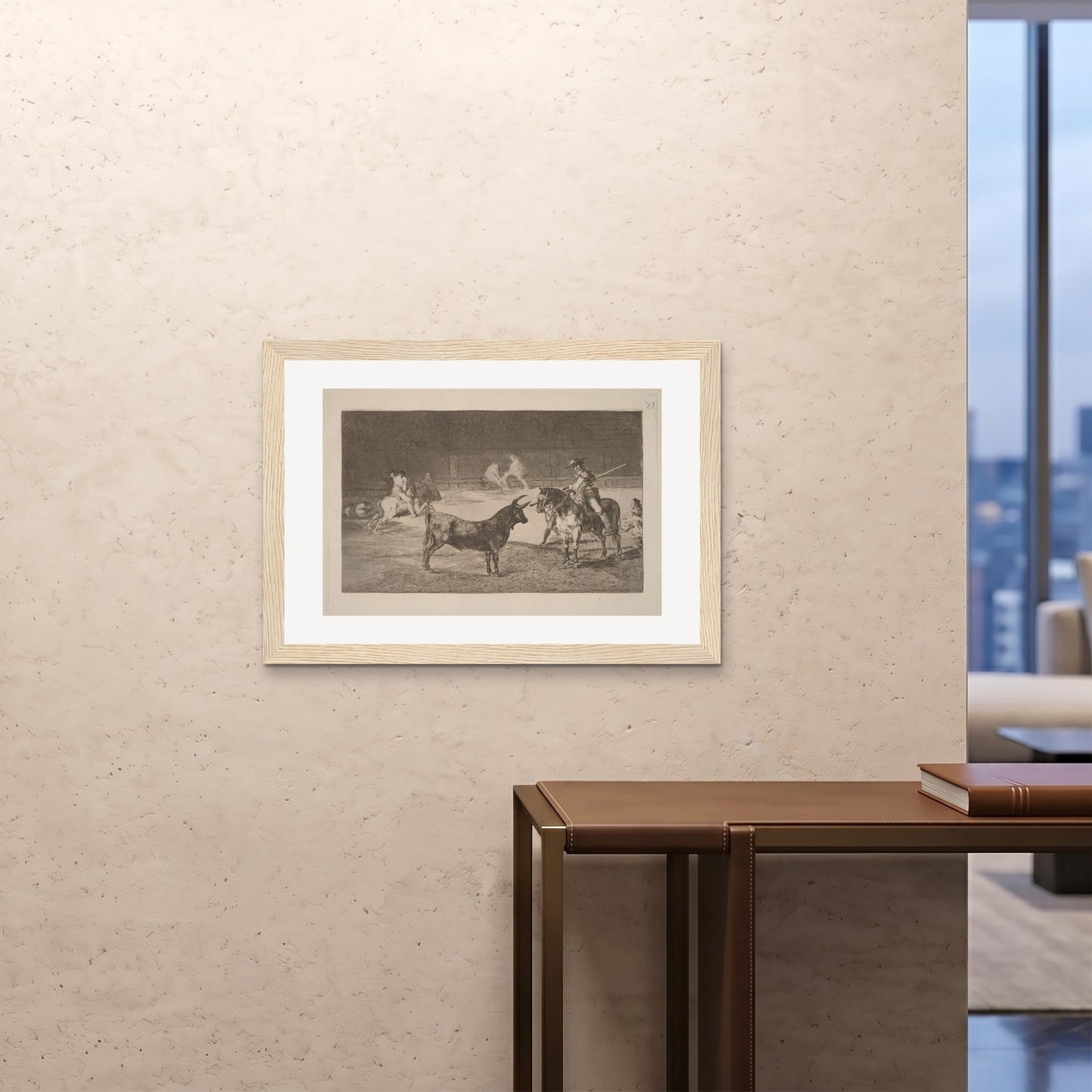 Orlonzo - FRAMED PRINT WOOD 841594cm3323 ROOM