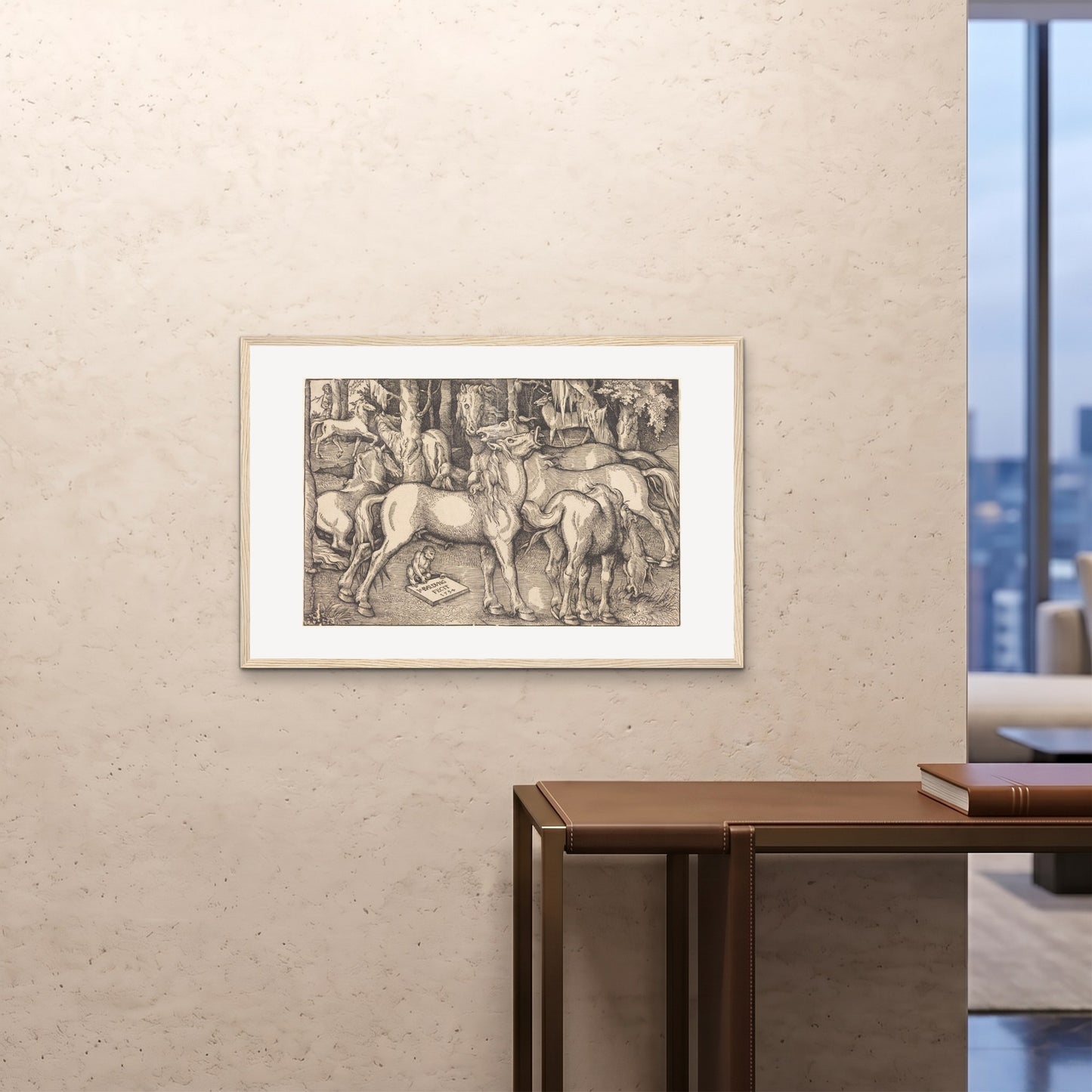 Orlonzo - FRAMED PRINT WOOD 9060cm3624 ROOM