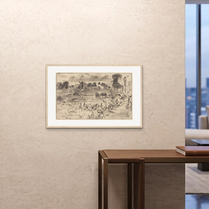 Orlonzo - FRAMED PRINT WOOD 9060cm3624 ROOM