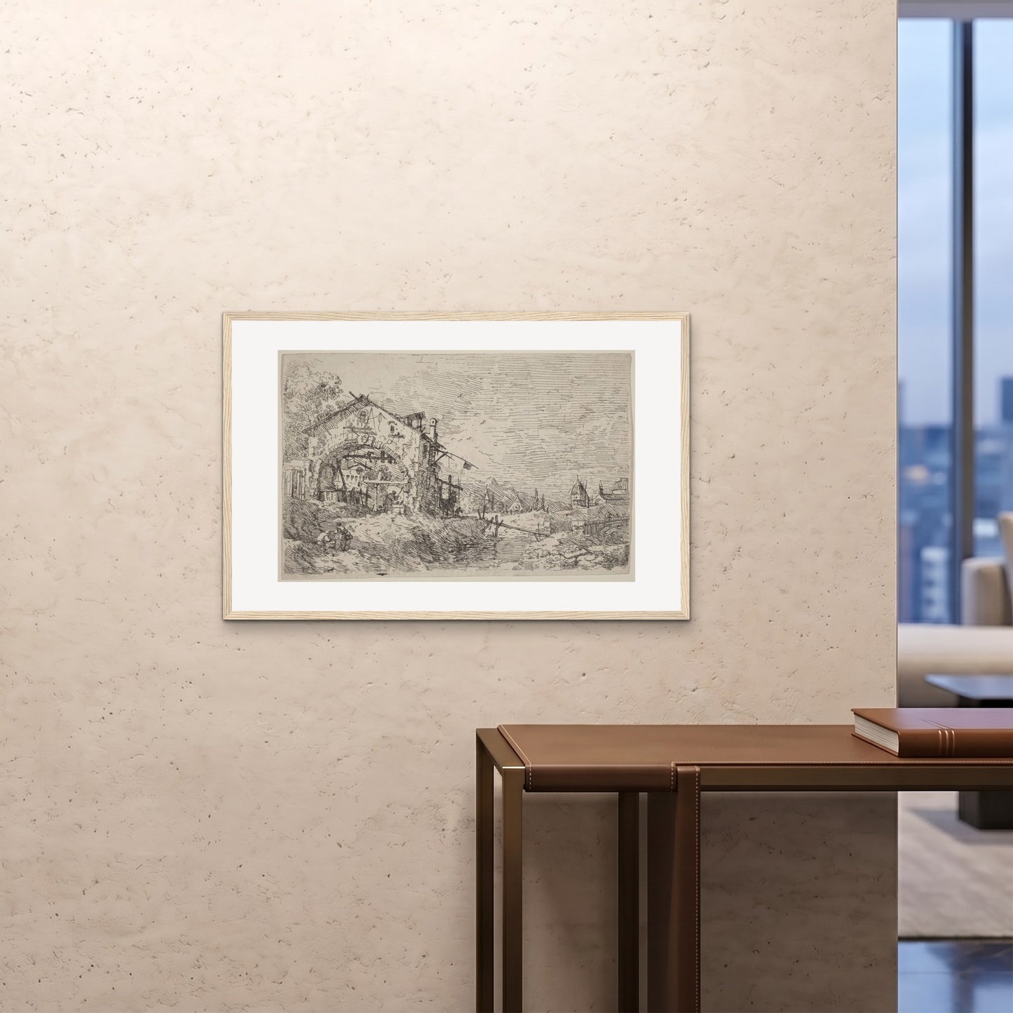 Orlonzo - FRAMED PRINT WOOD 9060cm3624 ROOM