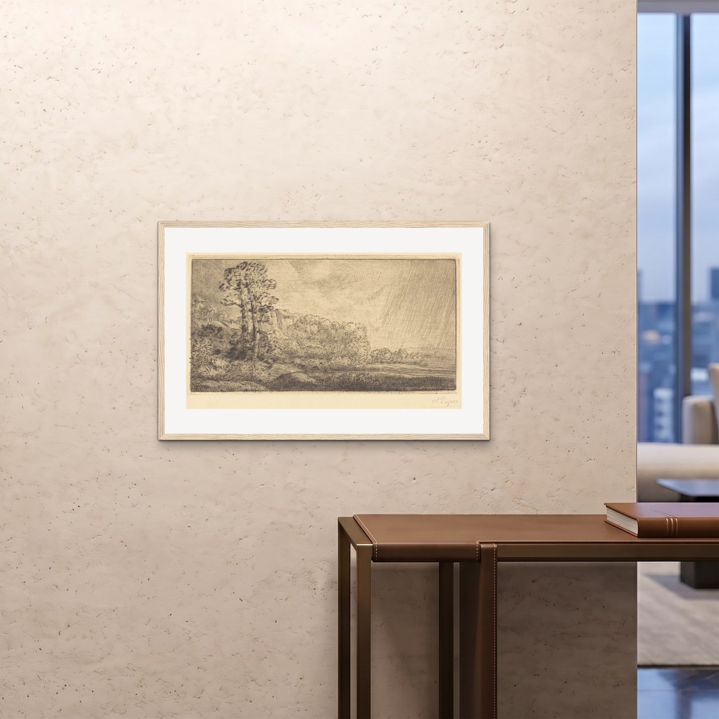 Orlonzo - FRAMED PRINT WOOD 9060cm3624 ROOM