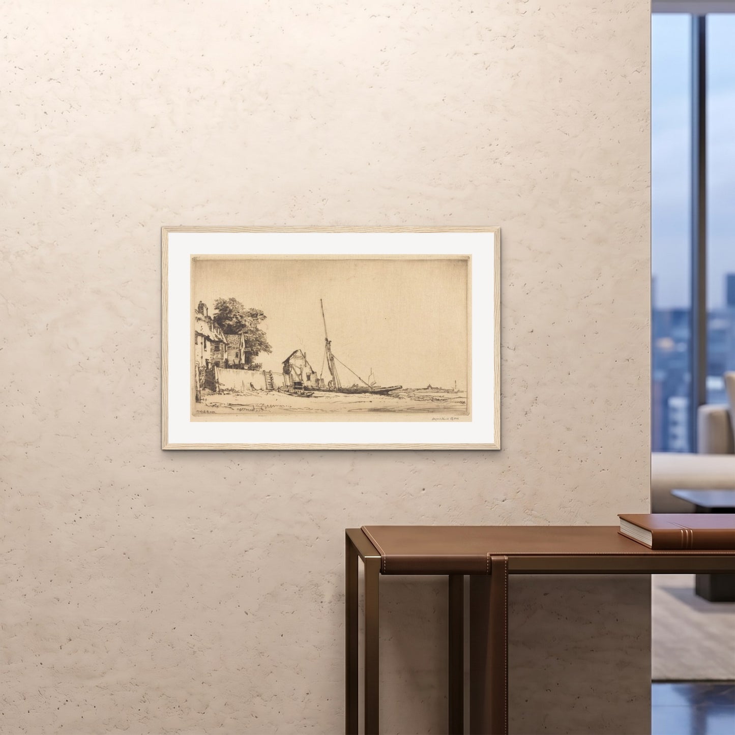Orlonzo - FRAMED PRINT WOOD 9060cm3624 ROOM