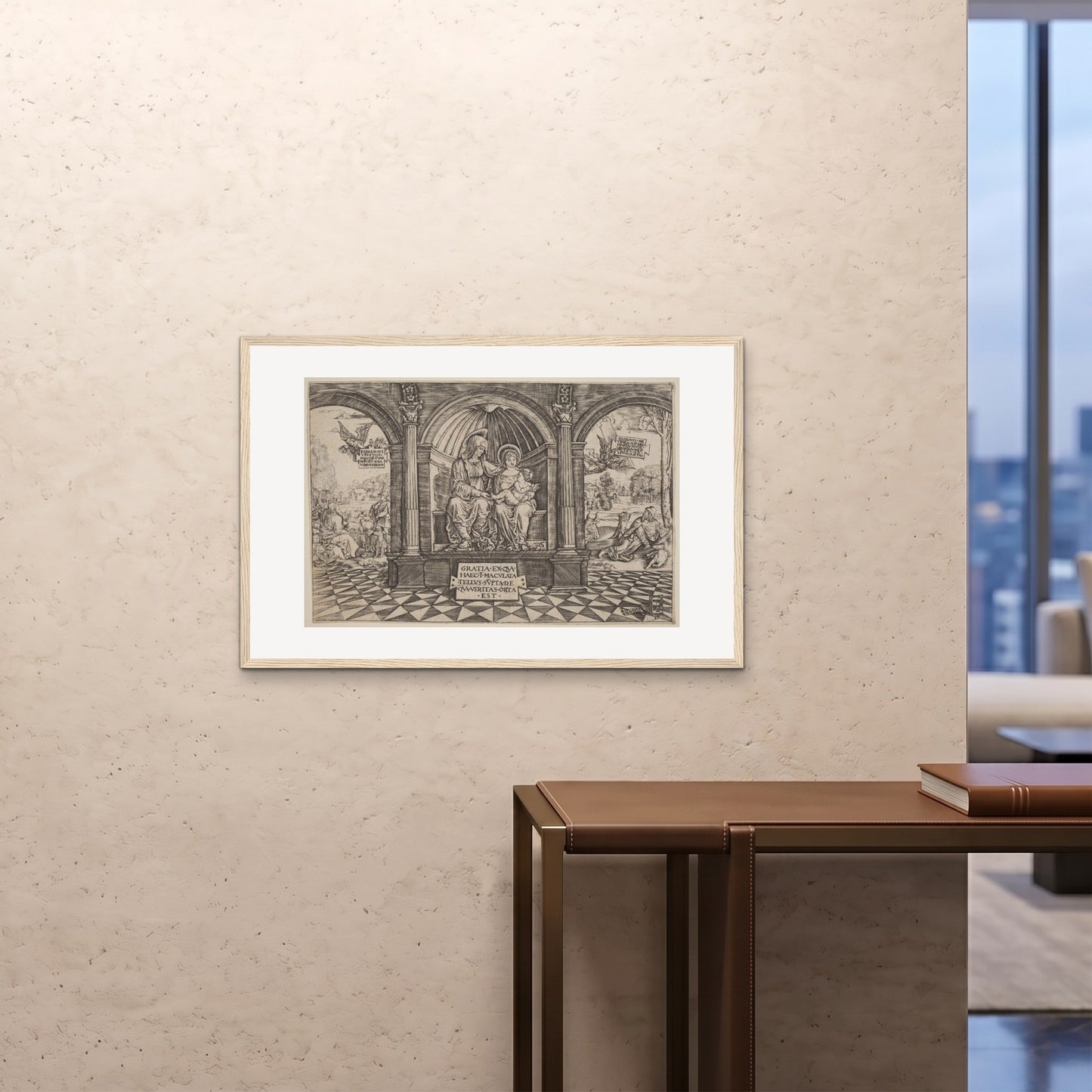 Orlonzo - FRAMED PRINT WOOD 9060cm3624 ROOM