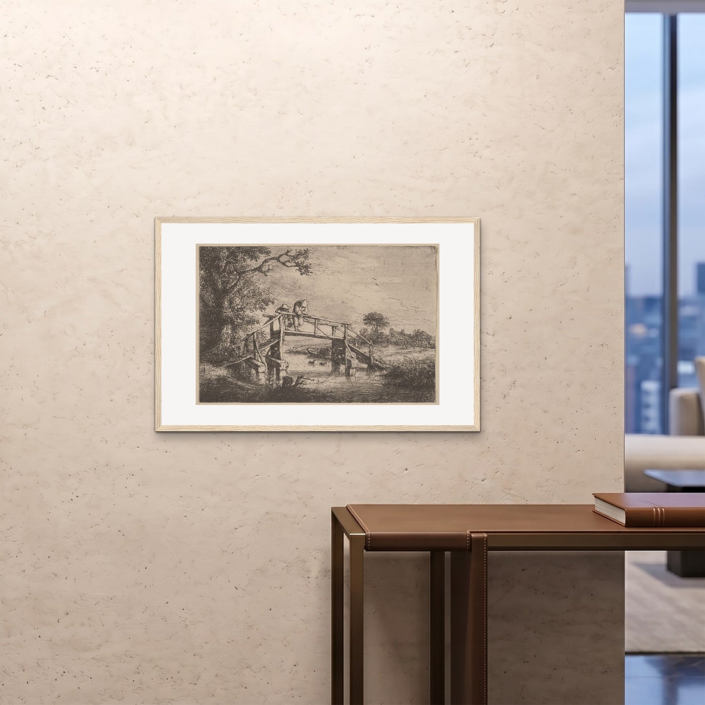 Orlonzo - FRAMED PRINT WOOD 9060cm3624 ROOM