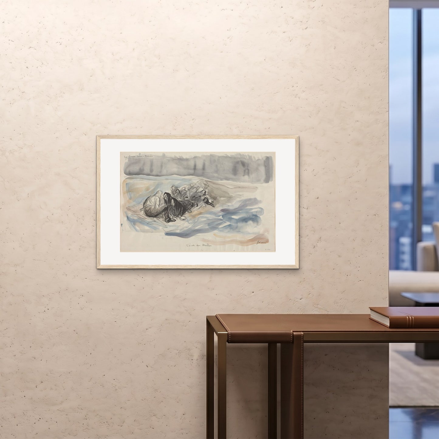 Orlonzo - FRAMED PRINT WOOD 9060cm3624 ROOM