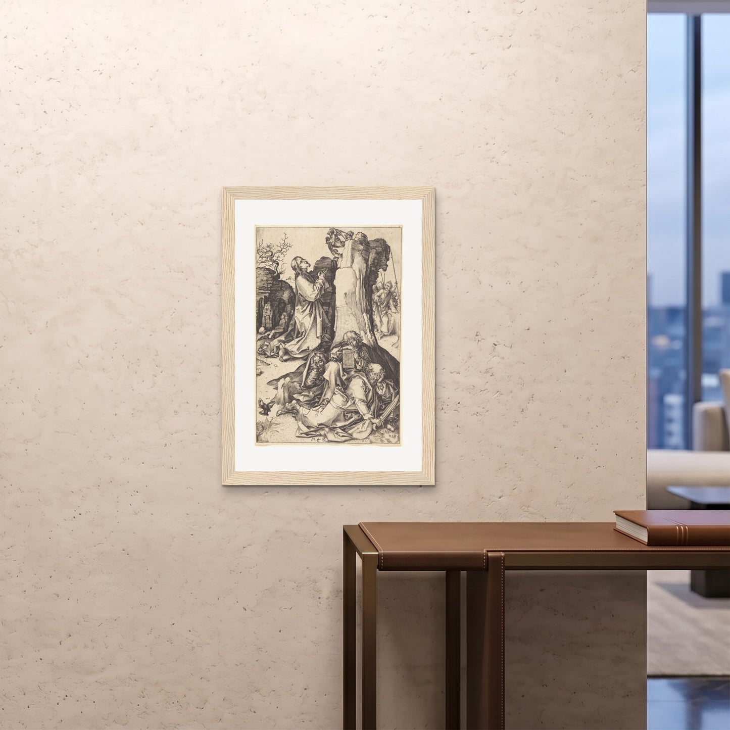 Orlonzo - FRAMED PRINT WOOD A1594x841cm ROOM