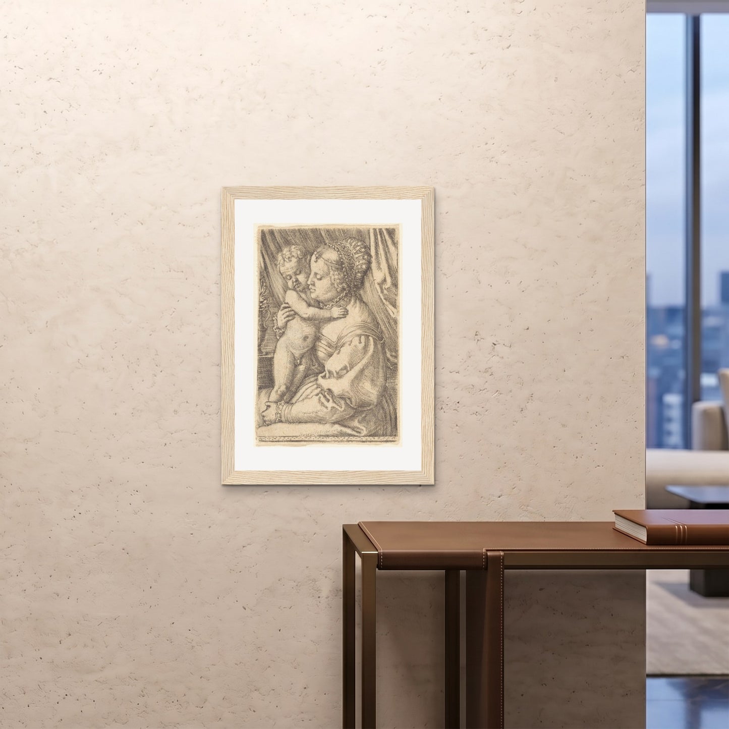 Orlonzo - FRAMED PRINT WOOD A1594x841cm ROOM