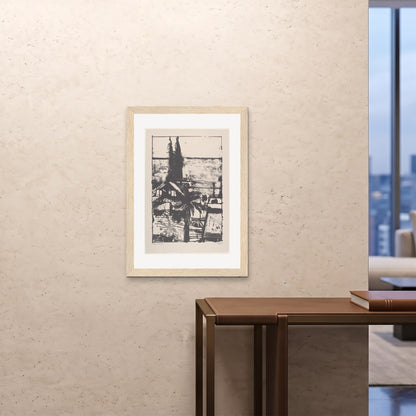Orlonzo - FRAMED PRINT WOOD A1594x841cm ROOM