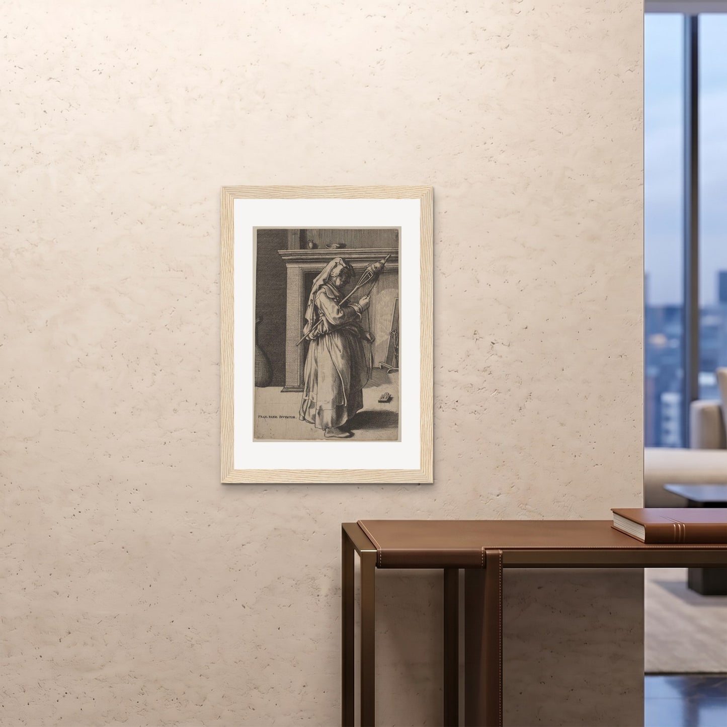 Orlonzo - FRAMED PRINT WOOD A1594x841cm ROOM