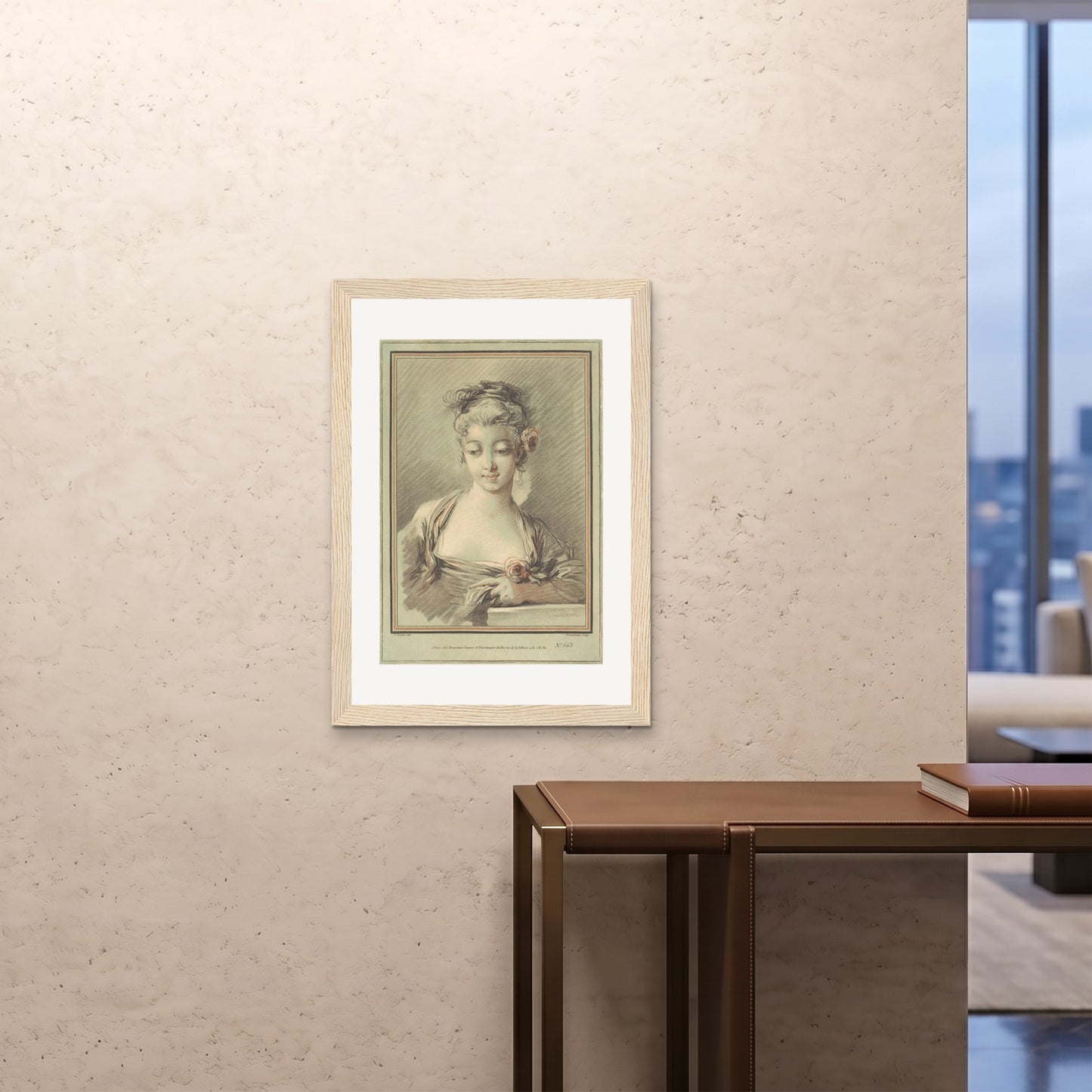 Orlonzo - FRAMED PRINT WOOD A1594x841cm ROOM