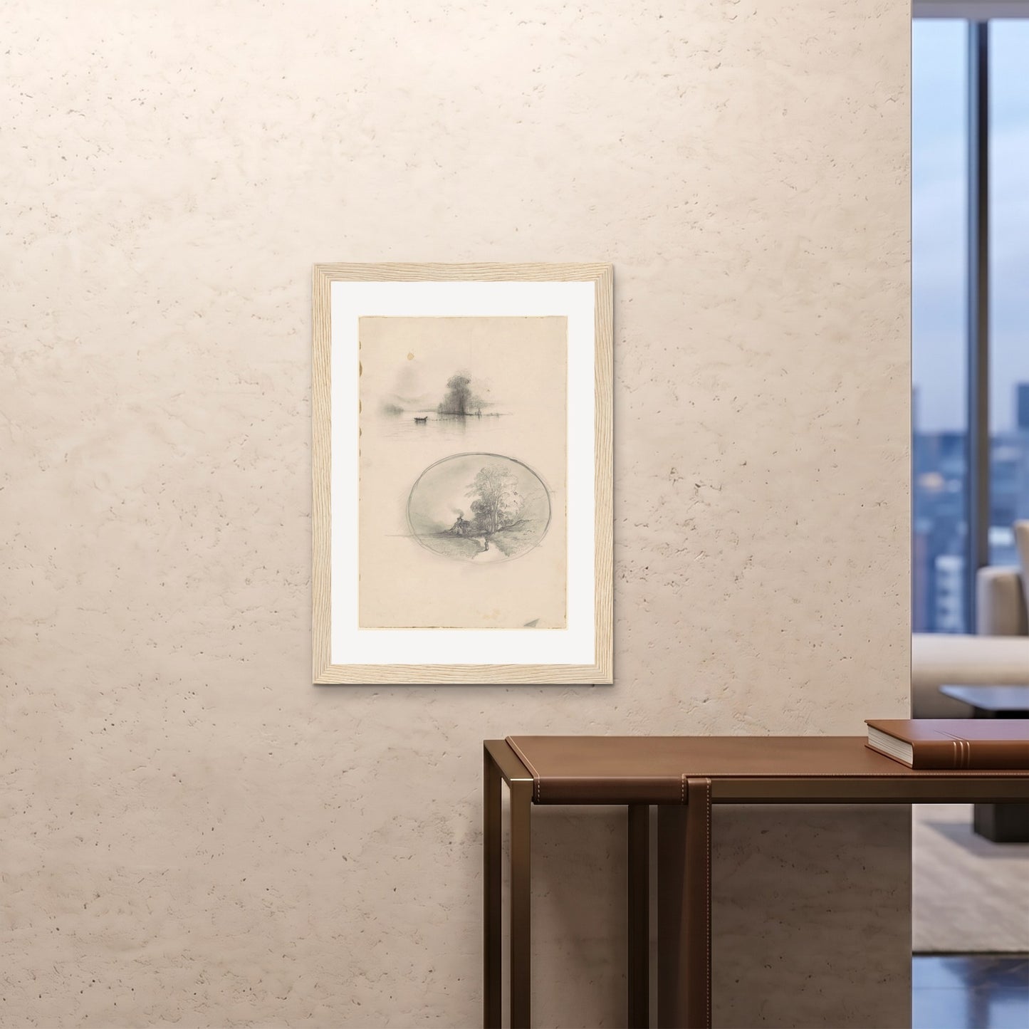 Orlonzo - FRAMED PRINT WOOD A1594x841cm ROOM