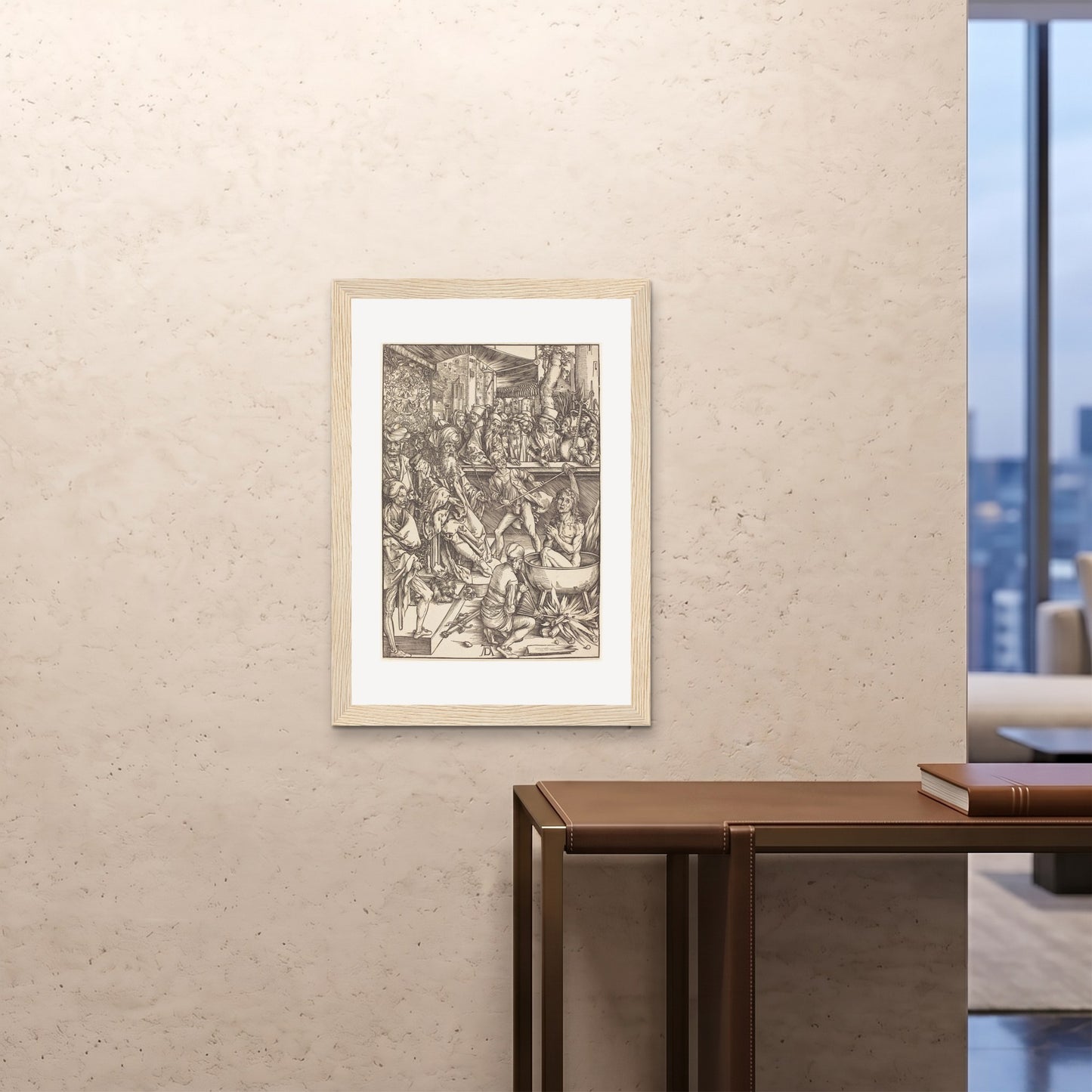 Orlonzo - FRAMED PRINT WOOD A1594x841cm ROOM