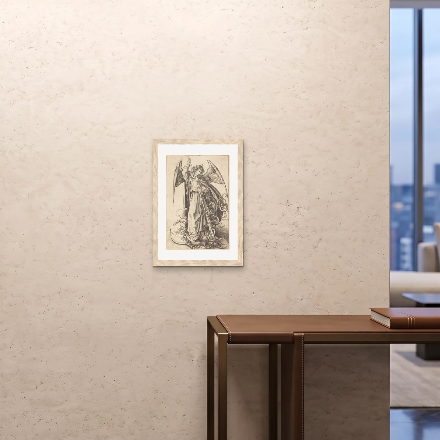 Orlonzo - FRAMED PRINT WOOD A242x594cm ROOM